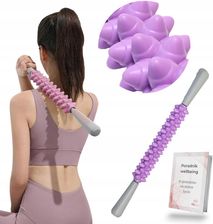 Zdjęcie Fit Me Roller Z Wypustkami Wałek Z Uchwytami Ręczny Do Ciała Nóg Pleców Do Masażu - Tuszyn