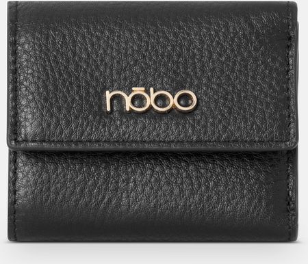 Mały portfel z klapką Nobo czarny