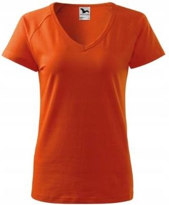 Elegancka koszulka damska Pomarańczowy bluzka DREAM128: Slim-fit S