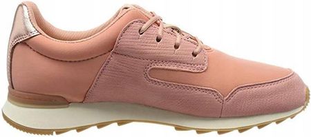 Buty sportowe damskie Clarks Floura Mix różowe skórzane oddychające 37,5