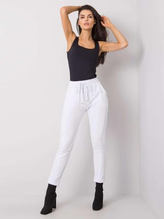 Spodnie dresowe-RV-DR-3589.07X-biały : Kolor - Biały, Rozmiar - M