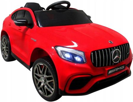 Mercedes Glc63S Auto Na Akumulator Napęd 4X4 Skóra Czerwony
