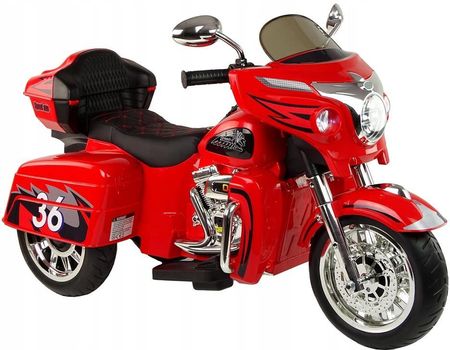 Lean Toys Motor Motocykl Pojazd Na Akumulator Dla Dzieci Audio Mp3 Bt + Światła Led