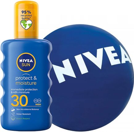 Nivea Protect & Moisture SPF30 Spray + Piłka Plażowa