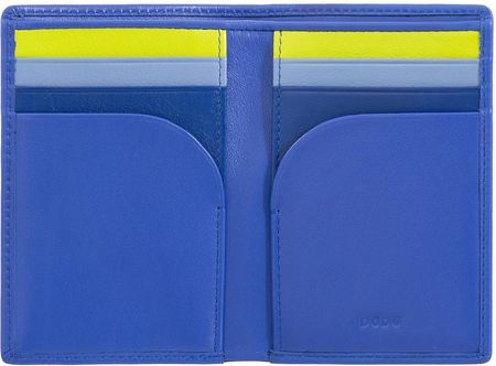 DUDU Small Slim Bifold Wallet dla mężczyzn, minimalistyczny skórzany portfel RFID z kieszenią na monety, kieszeniami na karty i schowkiem na gotówkę