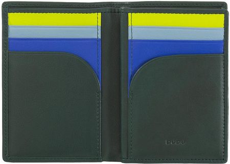 Portfel męski DUDU, małe etui na karty kredytowe z blokadą RFID z prawdziwej skóry, wewnętrznym okienkiem ID i kieszenią na gotówkę, minimalistyczny i