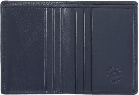 Skórzany męski portfel na karty kredytowe Nuvola Pelle, cienki portfel typu bifold, smukły minimalistyczny portfel na karty, małe etui na karty