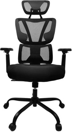 Kontrast Fotel Biurowy Obrotowy Regulowany Ergonomiczny Premium Kg101 Czarny