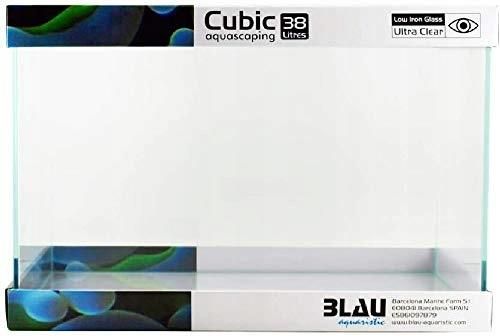 Acquario Basso Blau Aquaristic Cubic 44 Shallow, Vetro Ottico Trasparente