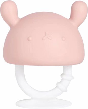 Evi Gryzak Logopedyczny Grzybek Teether Mashroom Zabawka Sensoryczna Różowa