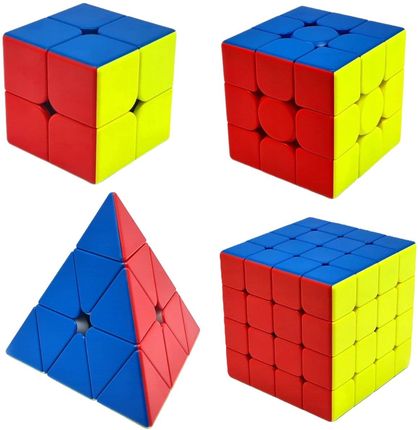 MoYu Zestaw Kostka Rubika 2x2 + 3x3 + 4x4 + Piramida