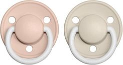 Zdjęcie Bibs De Lux Natural Rubber Night Size 1 0+ Months 2Szt. Smoczek Blush Vanilla - Dolsk