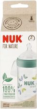 Nuk Butelka Ze Smoczkiem Silikonowym 260Ml M For Nature Zielona