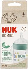 Nuk Butelka Ze Smoczkiem Silikonowym 150Ml S For Nature Zielona