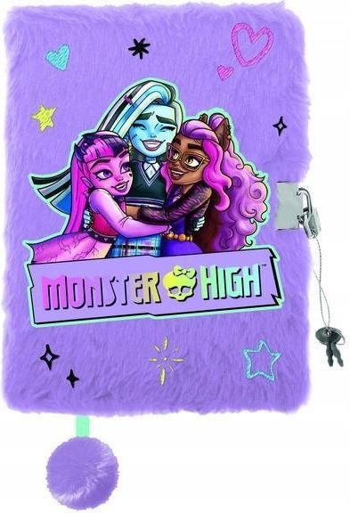 St.Majewski St.Majewski Pamiętnik Z Kłódką Włochacz A5 96K Monster High ...