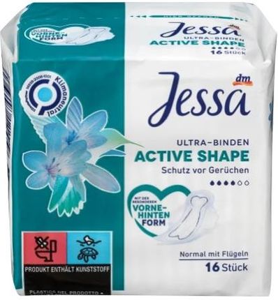 Jessa Active Shape Podpaski 16 szt.