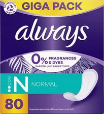 Zdjęcie Always Daily Fresh Normal Wkładki Żelowe Nieperfumowane 80 szt. - Lubawa