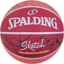 Zdjęcie Piłka Do Koszykówki Spalding Sketch Jump R.7 Czerwono Pomarańczowy - Białystok