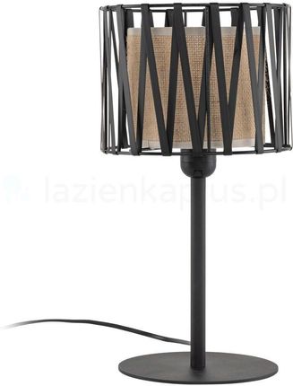 Tk Lighting Harmony Lampa Stołowa Czarny, Brązowy (5889)