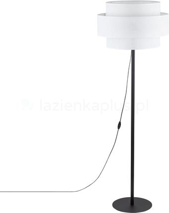 Tk Lighting Calisto Lampa Stojąca Biały, Czarny (5894)