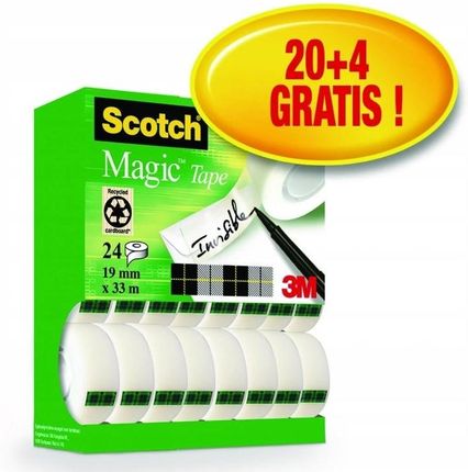 Scotch Taśma Klejąca 3M Magic 20 Rolek + 4 (240001C)