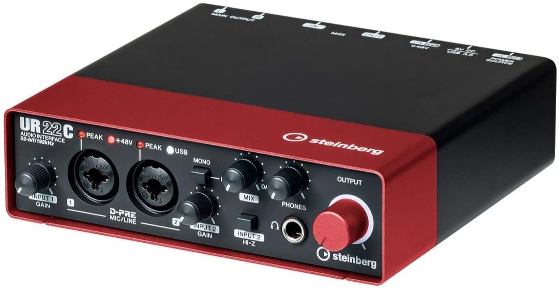 ‌STEINBERG UR22C RD - INTERFEJS AUDIO USB czerwony - Ceny i