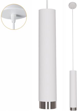 Lampa wisząca Cerlux Idun kolor biały srebrny Styl nowoczesny Loft Zwis