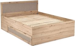 Elior Łóżko 160X200 Z Pojemnikiem W Ze Dąb Artisan Enex 10X 35928