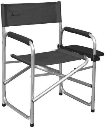 Krzesło reżyserskie Dark Grey, z półką boczną