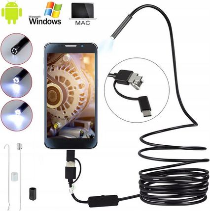 Maibang Kamera Endoskopowa Inspekcyjna Warsztatowa Telefon Pc 3W1 Android Ios 1M MBG0857V2