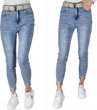 Spodnie Jeans Z Przetarciami 7/8 Plus Size 36/3XL - zdjęcie 1