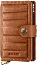Portfel RFID Secrid Premium Miniwallet Emboss Lines - cognac