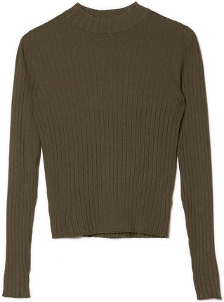 Cropp - Brązowy sweter z półgolfem - Brązowy