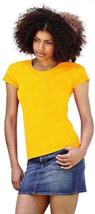 Koszulka Fruit of The Loom ladyORG Yellow XL