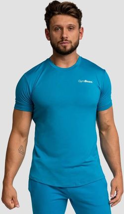 GymBeam Męska koszulka sportowa Limitless Aquamarine