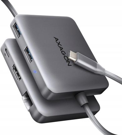 Axagon HMC-5HL Wieloportowy hub 2x USB-A, 4K HDMI, GLAN, USB 3.2 Gen 1, PD 100W, 15cm USB-C kabel (HMC5HL)
