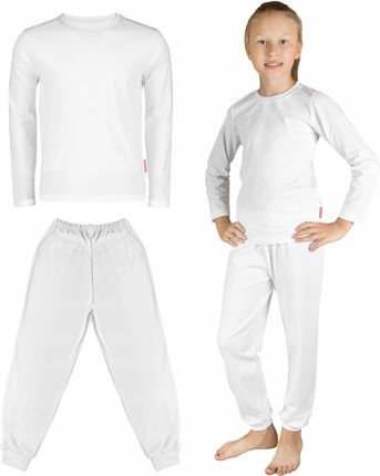 Bluzka I Spodnie Przedszkolaka Kolor Biały 104