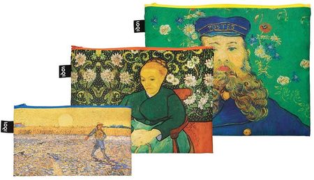 Loqi Trzy Kosmetyczki Z Recyklingu Vincent Van Gogh Portrait Of Joseph Roulin / Madame The Sower