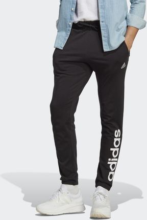adidas Essentials Single Jersey Tapered Elasticized Cuff Logo Pants Czarne