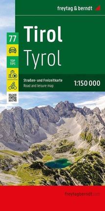 Tirol, Straßen- und Freizeitkarte 1:150.000, freytag &amp; berndt freytag &amp; berndt