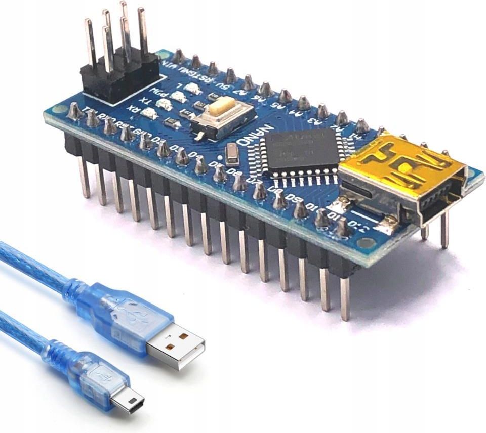 Mikrokontroler Klon Arduino Nano V3 Atmega328P z wlutowanymi pinami ...