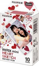 Zdjęcie FujiFilm Papier Instax mini Heart Sketch 10 sztuk - Trzebinia