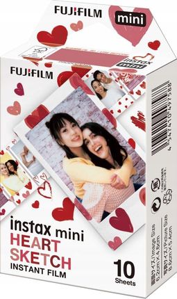 FujiFilm Papier Instax mini Heart Sketch 10 sztuk