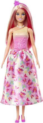 Barbie Księżniczka z długimi różowo-blond włosami  HRR07 HRR08