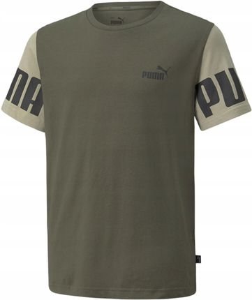 T-shirt Koszulka dziecięca Puma Power Khaki r.140