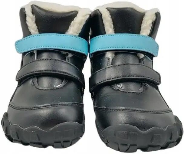 Blue Black Buty Dzieci Bosowe Buty Zimowe Mi Kkie Sk Rzane Pluszowe Buty Ceny I Opinie