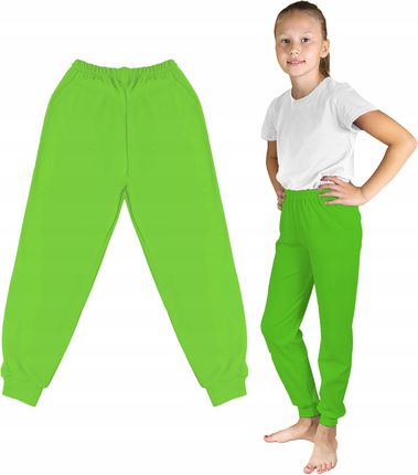 Spodnie Dresowe Dziecięce Zielony 116
