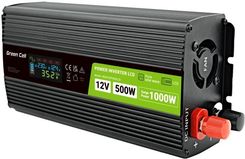 Green Cell PowerInverter 12 V 500W/1000W czysty sinus