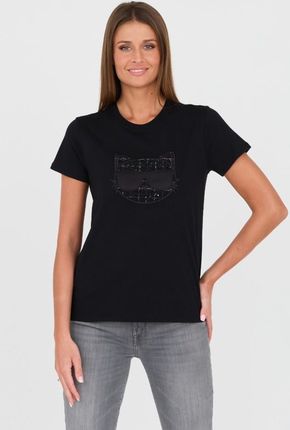 KARL LAGERFELD Czarny t-shirt Boucle Choupette