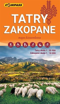 Mapa kieszonkowa - Tatry, Zakopane laminowana [KSIĄŻKA]
